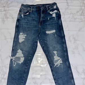 Arizona High Waisted Ripped Jeans